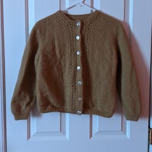 Brown wool cardigan